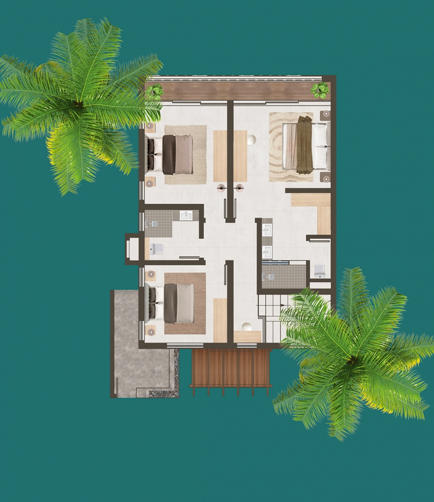 ÎLE MAURICE , Beau Plan Smart City Duplex 3 chambres 183m² Lancry